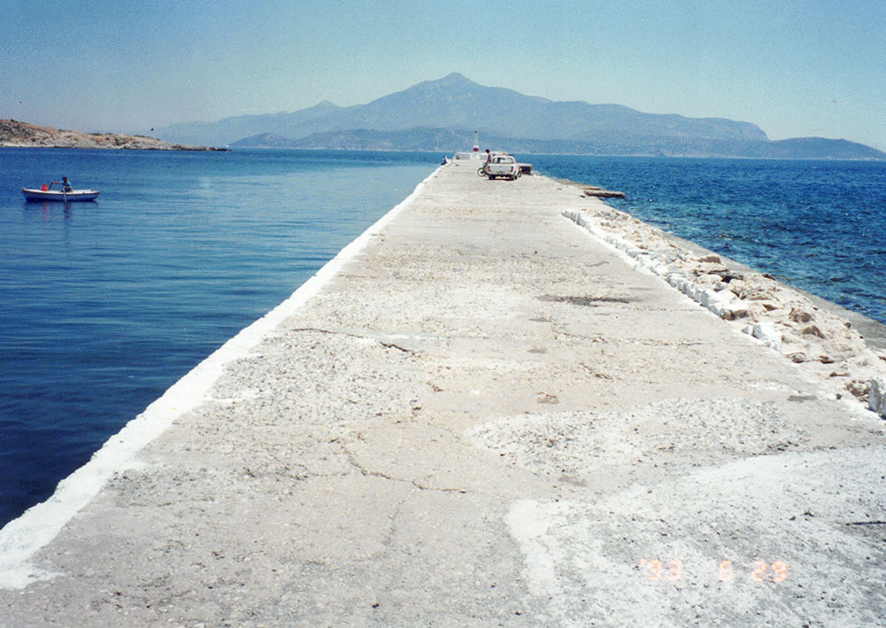 The great breakwater at Samos